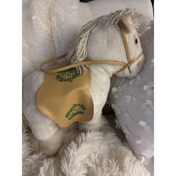 Vintage Cabbage Patch Kids Show Horse Plush Soft Stuffed Animal Saddle - Picture 9 of 16
